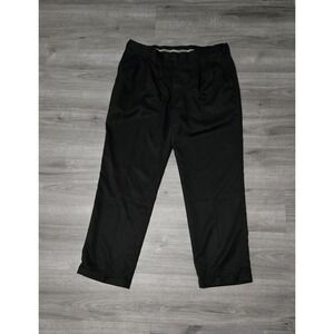 Jos. A. Banks Men's‎ Leadbetter Golf Pants 39x32 Black Cuffed Pleated EUC